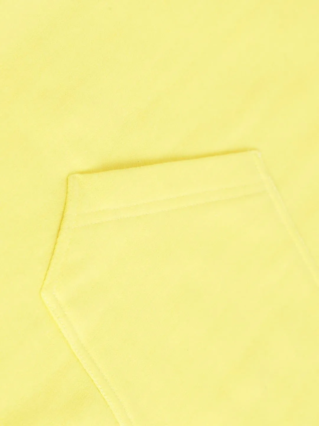 Girls Yellow Fleece Fearless Kangaroo Pocket Dress - Lyush Kids