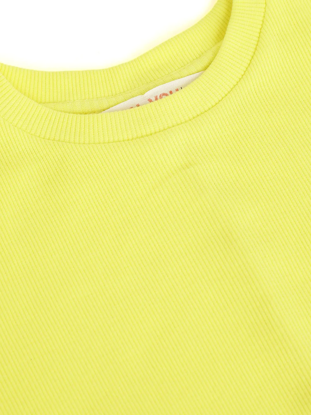 Girls Yellow Rib Tent Dress - Lyush Kids