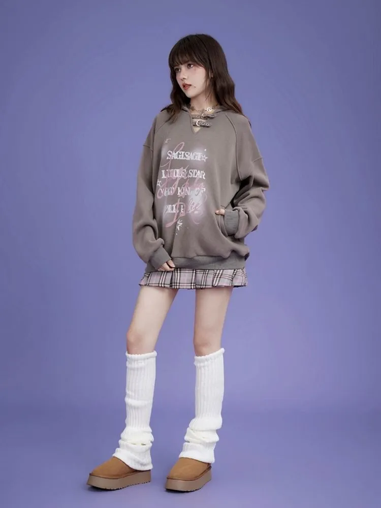 Hooded Padded Thick Sweatshirt【s0000004430】