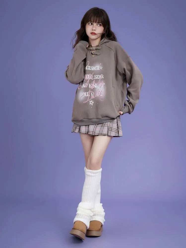 Hooded Padded Thick Sweatshirt【s0000004430】