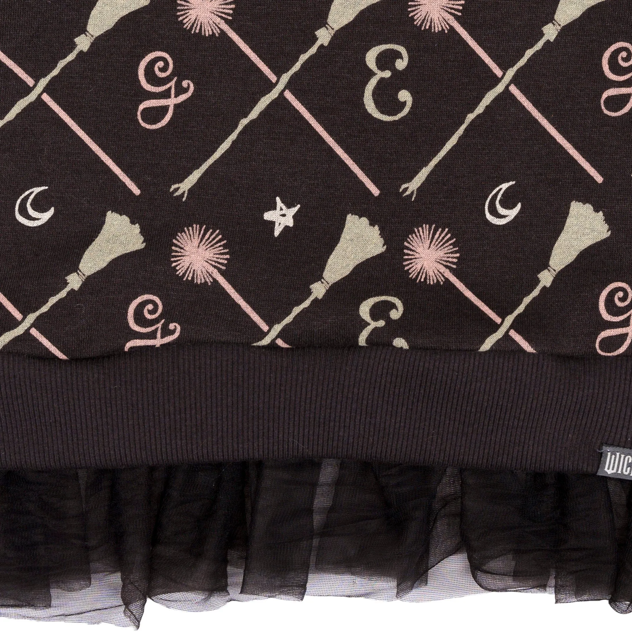 Infant & Toddler Girls Black Wand & Broom Wicked Sweatshirt