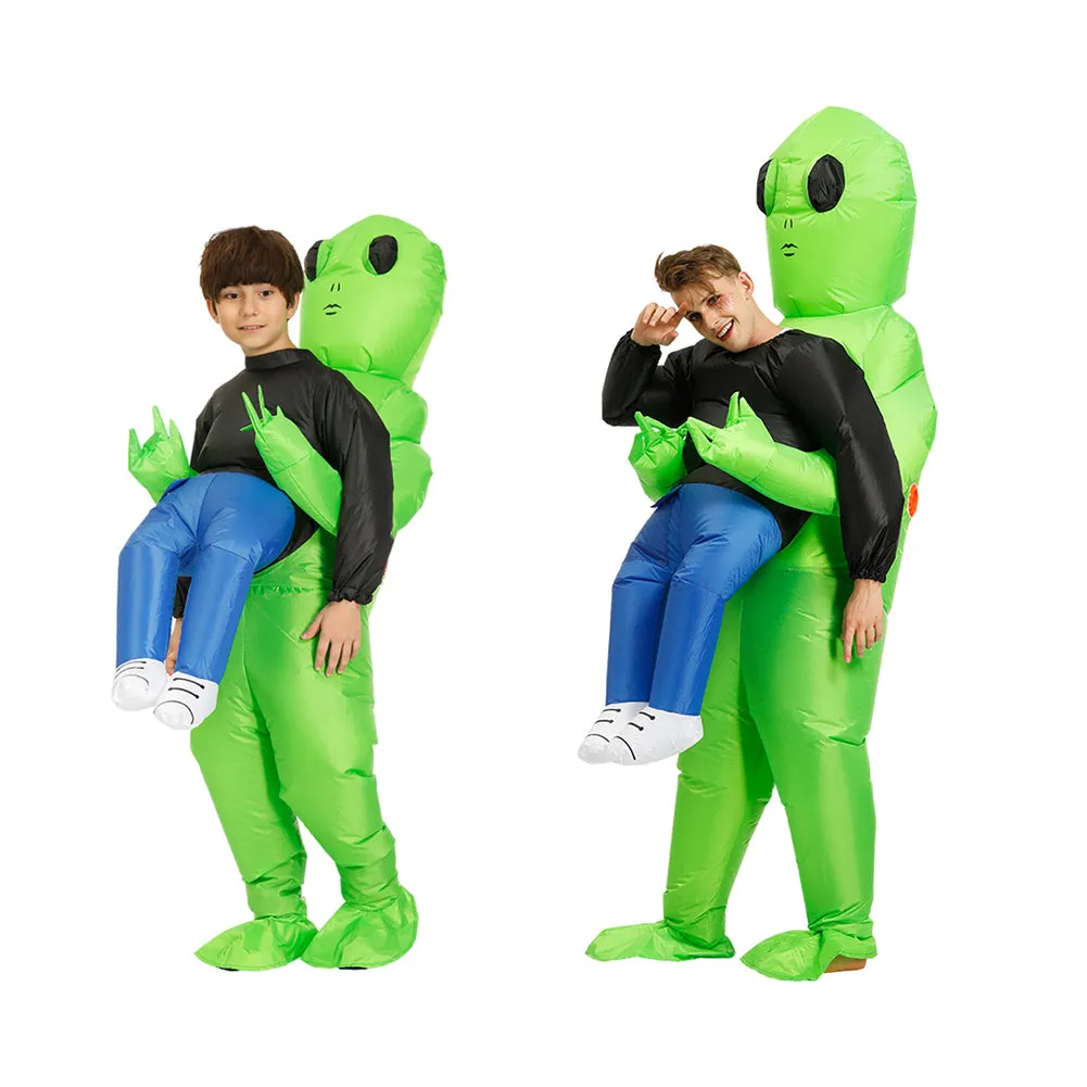 Inflatable Alien Carrying Me Halloween Christmas Costume Fancy Dress