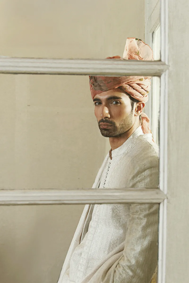 IVORY WHITE PRINCE COAT