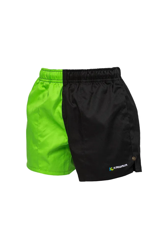 Kaiwaka Kids Shorts - Green and Black