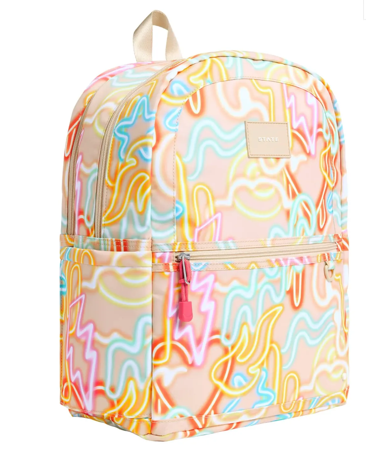 KANE DOUBLE POCKET OVERSIZED NEON BACKPACK