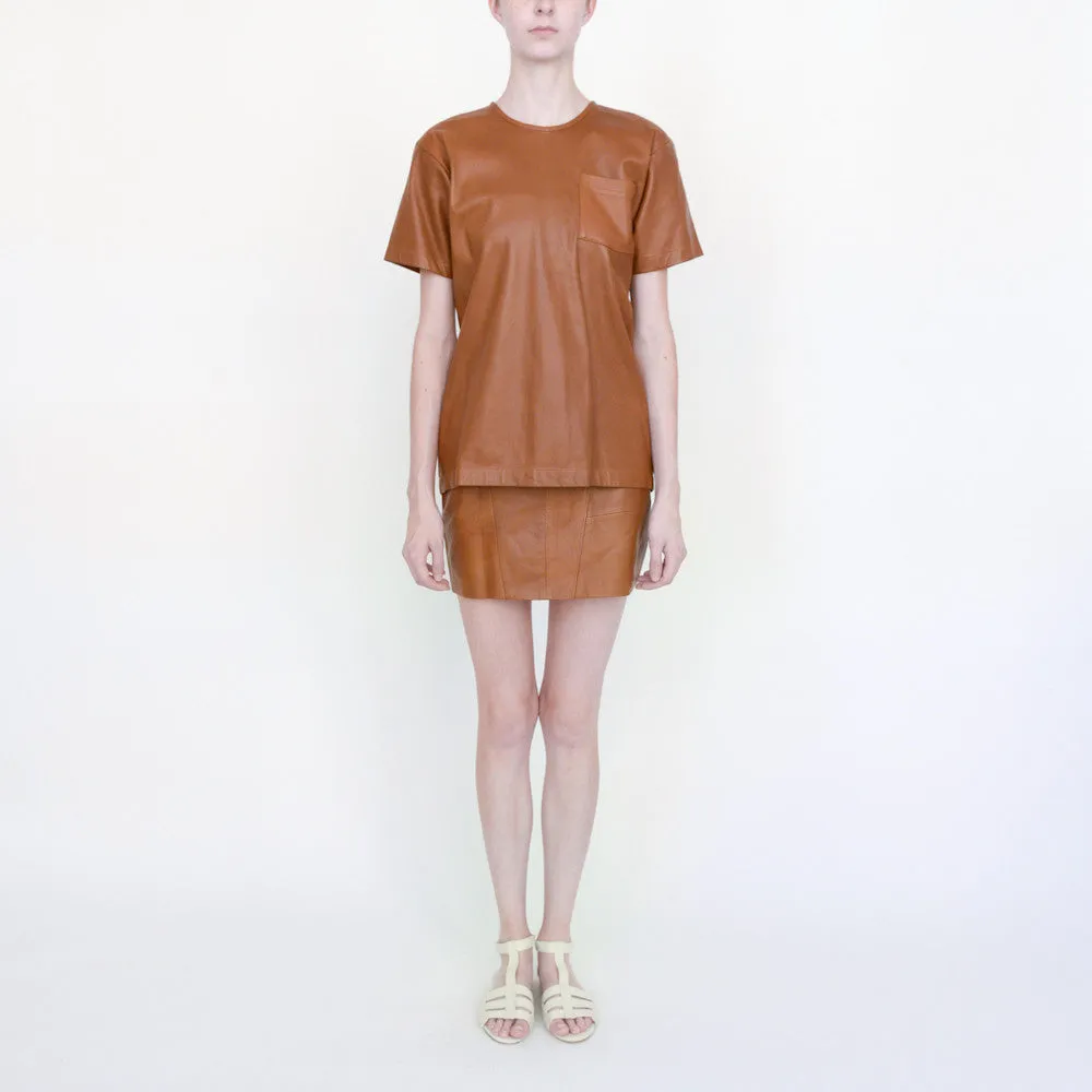 Leather Pocket T-Shirt