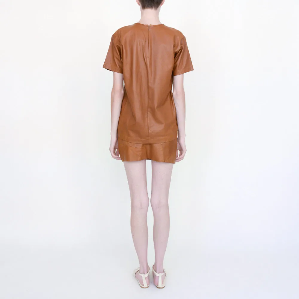 Leather Pocket T-Shirt