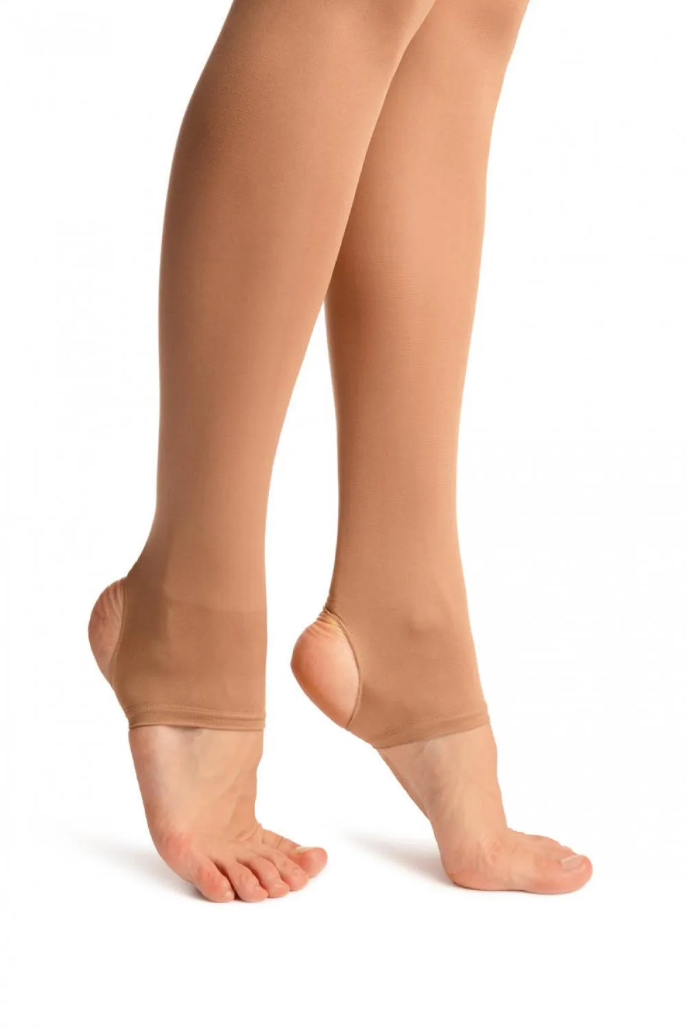 Light Chestnut Stirrup Dance Tights 80 Den