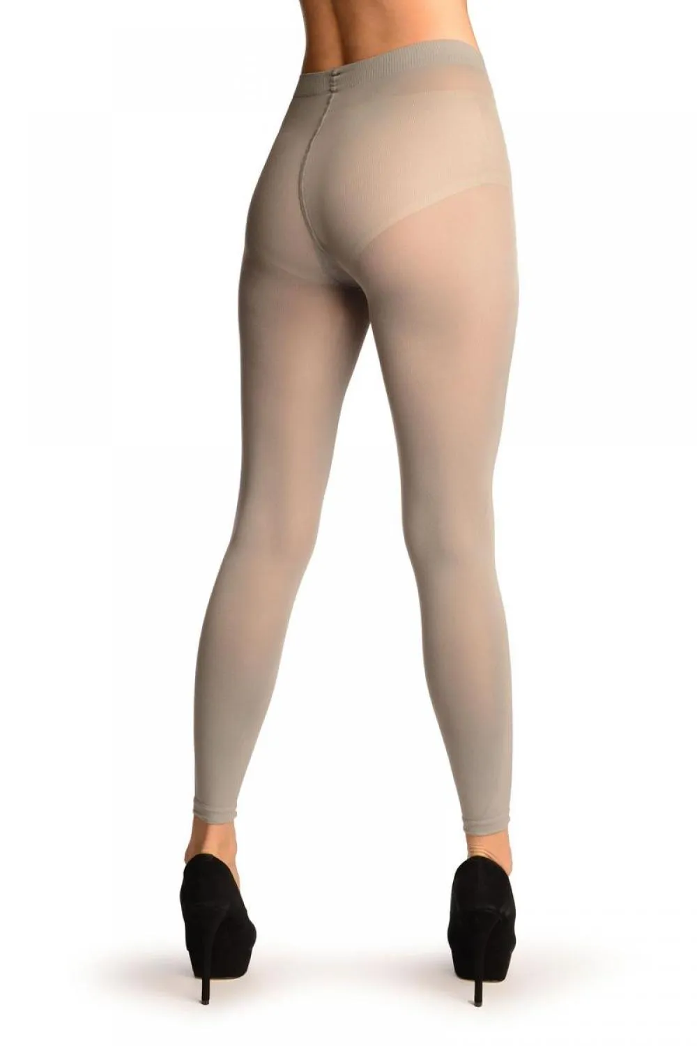 Light Grey 120 Denier (Winter) Footless Tights