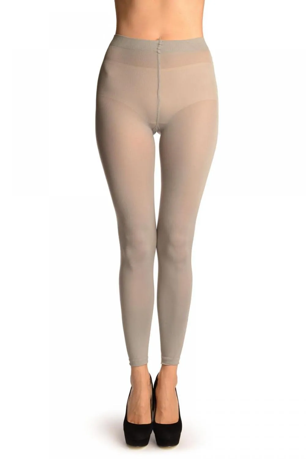 Light Grey 120 Denier (Winter) Footless Tights