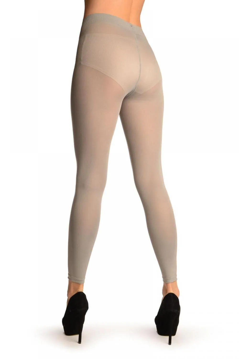 Light Grey 120 Denier (Winter) Footless Tights