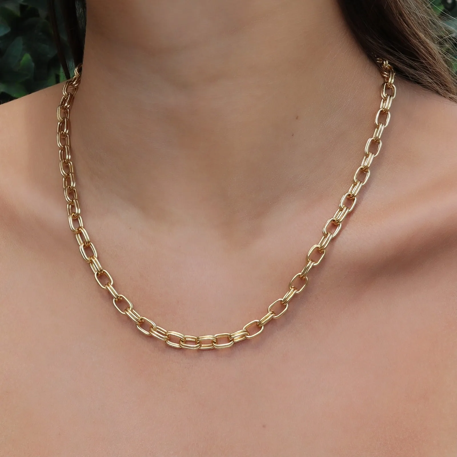 Link Gold Toggle Chain Necklace