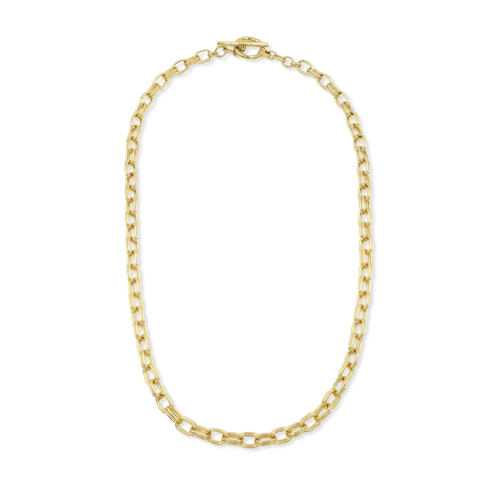 Link Gold Toggle Chain Necklace
