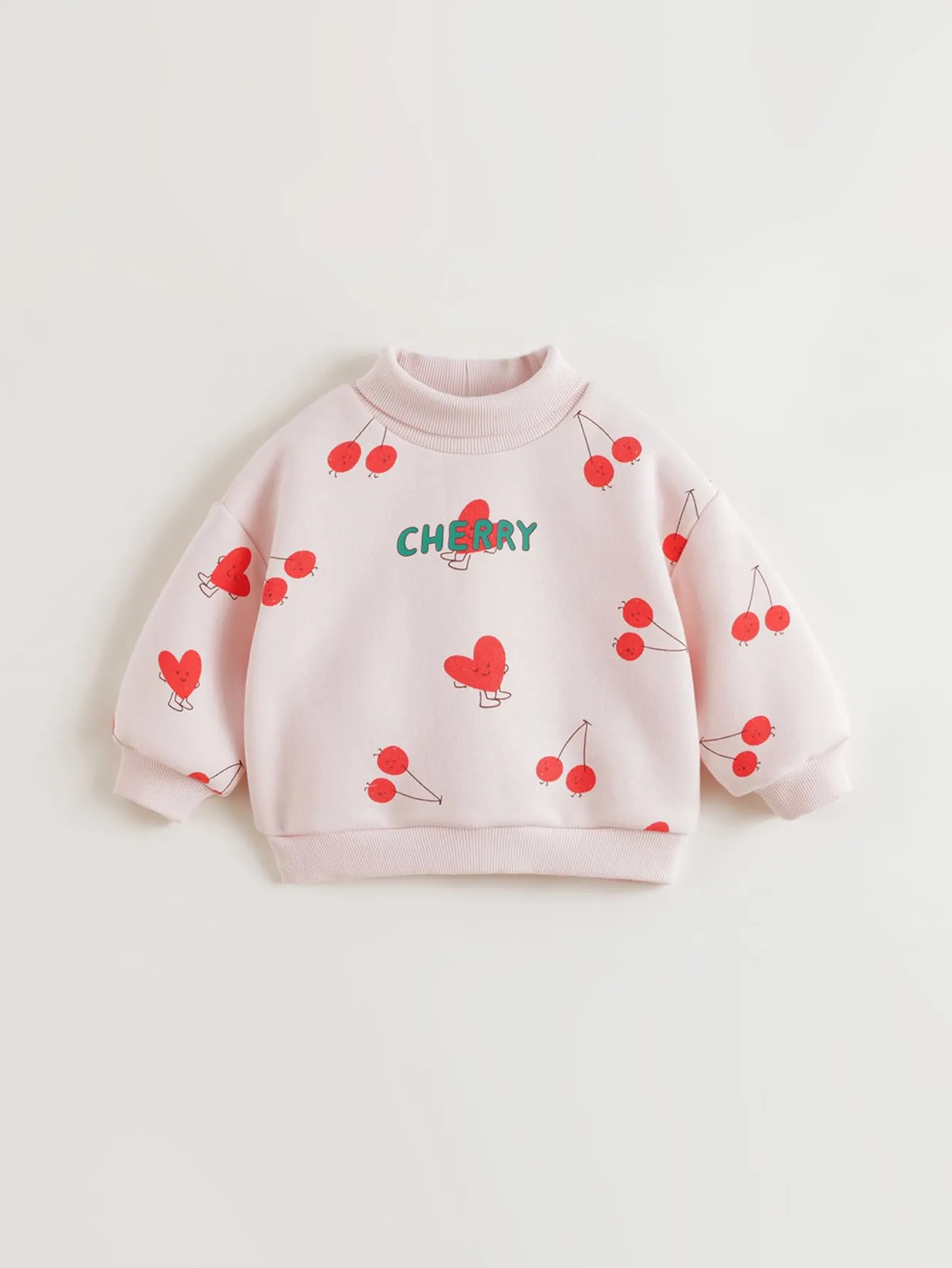 MARC & JANIE Girls Cartoon Printed Padded Ribbed Sweatshirt 240975