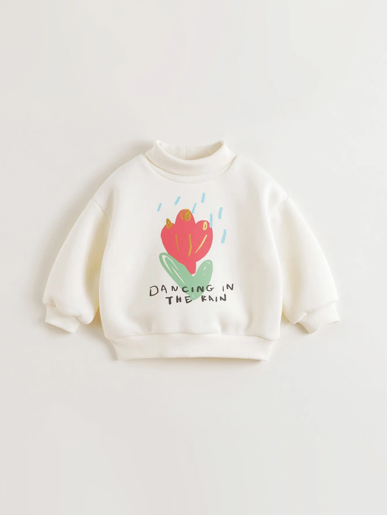 MARC & JANIE Girls Cartoon Printed Padded Ribbed Sweatshirt 240975