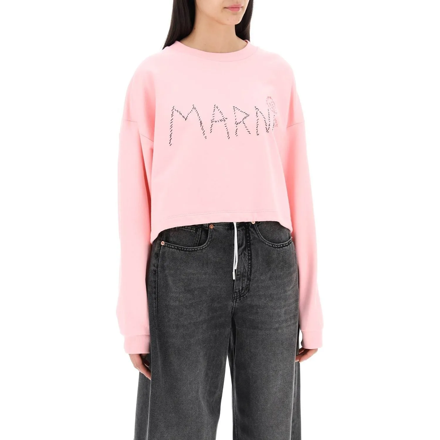 Marni "organic cotton sweatshirt with hand-embroid