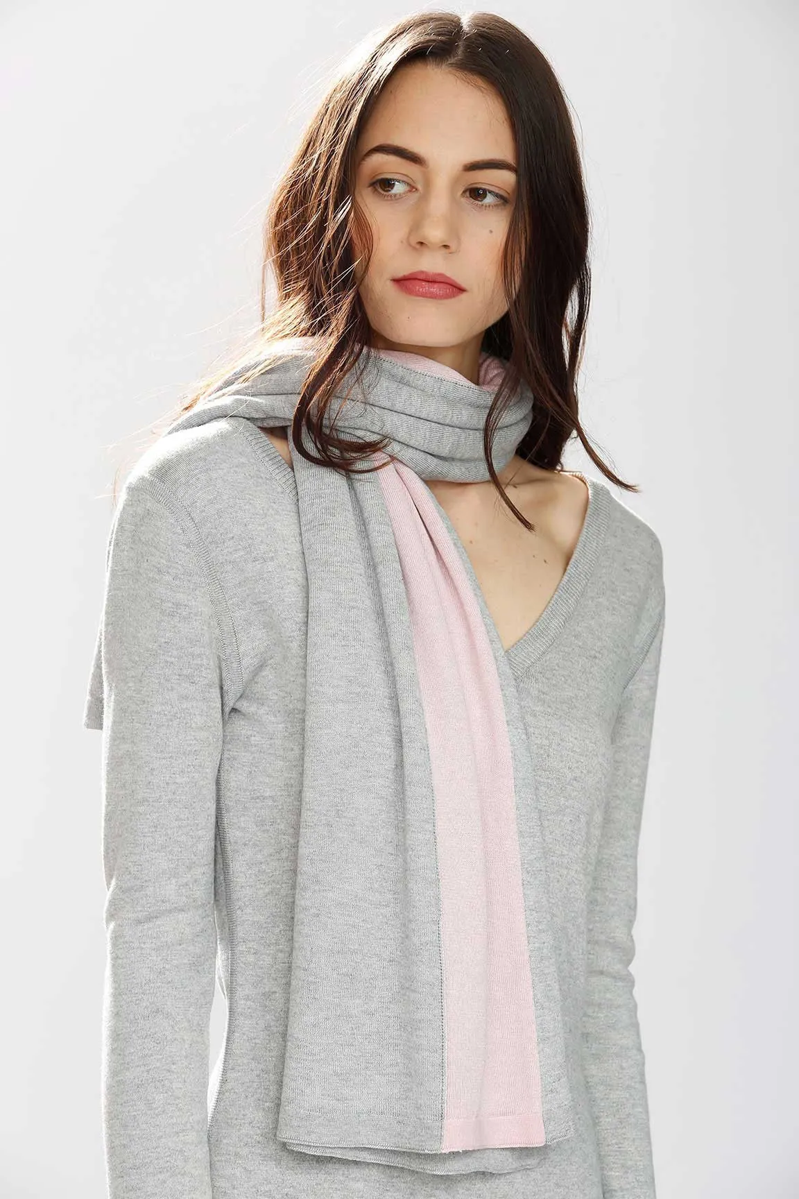 Max 8-Way Scarf/Cape – Pink/Grey