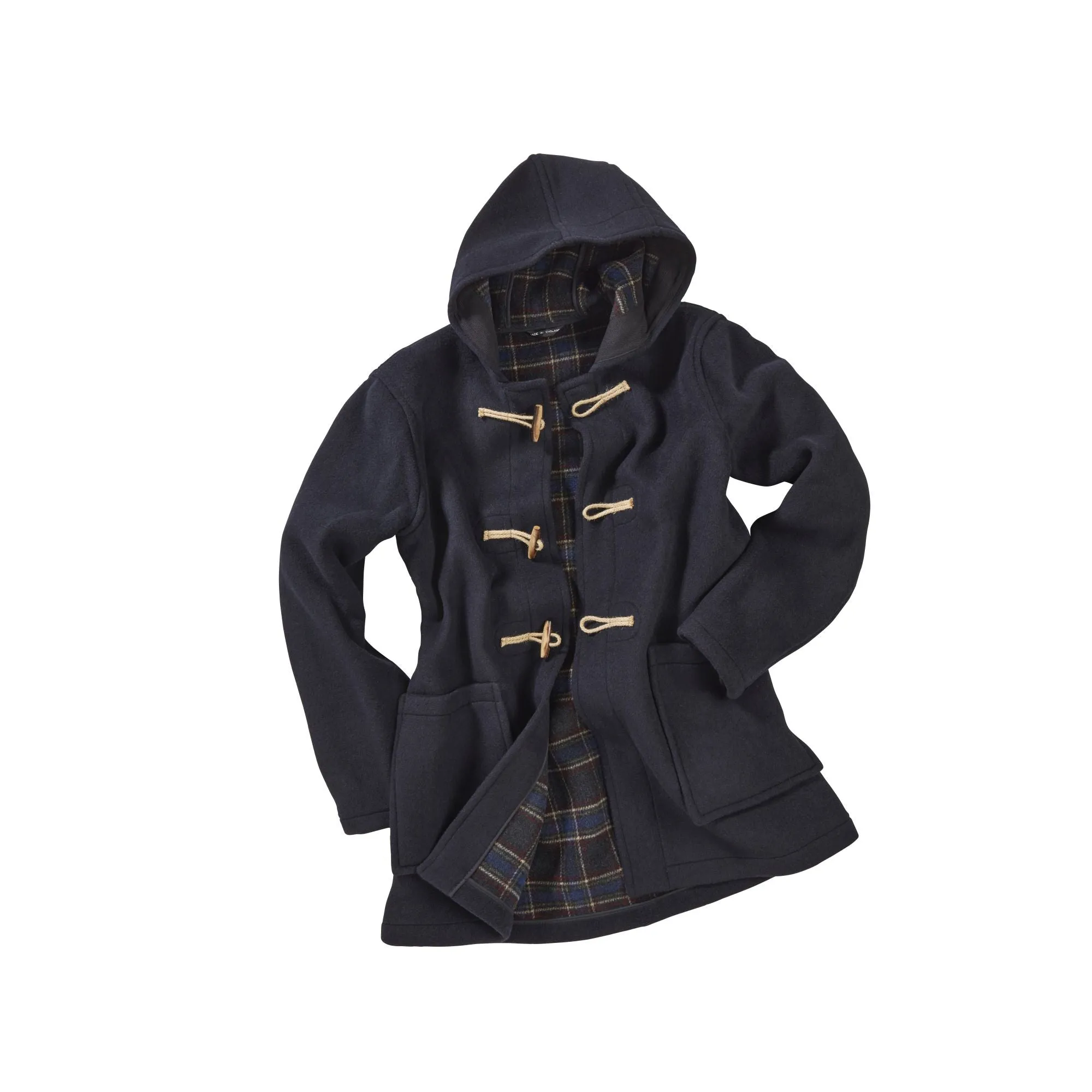 Men's Abberley Simple Fit Duffle Coat With Wooden Toggles - Navy