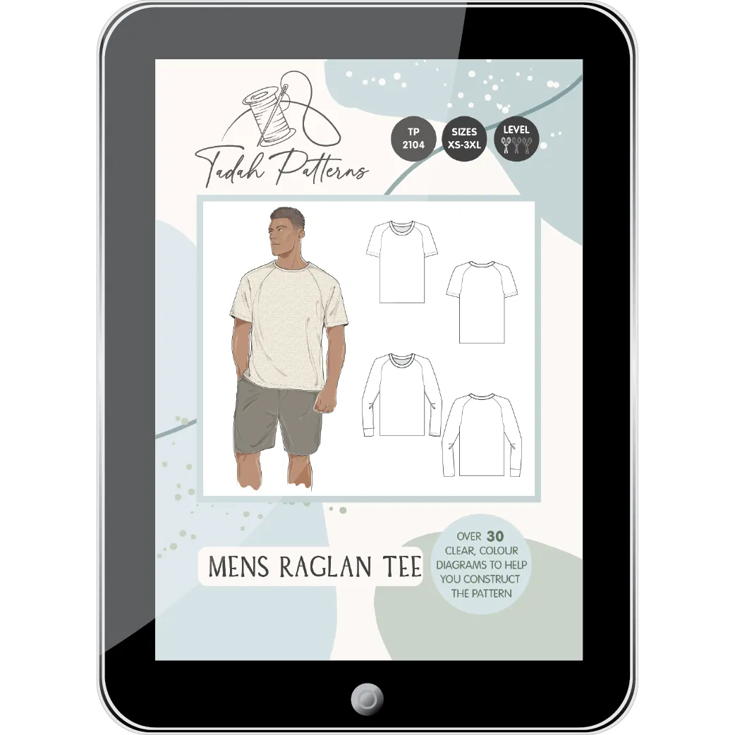 Mens Raglan Tee Sewing Pattern