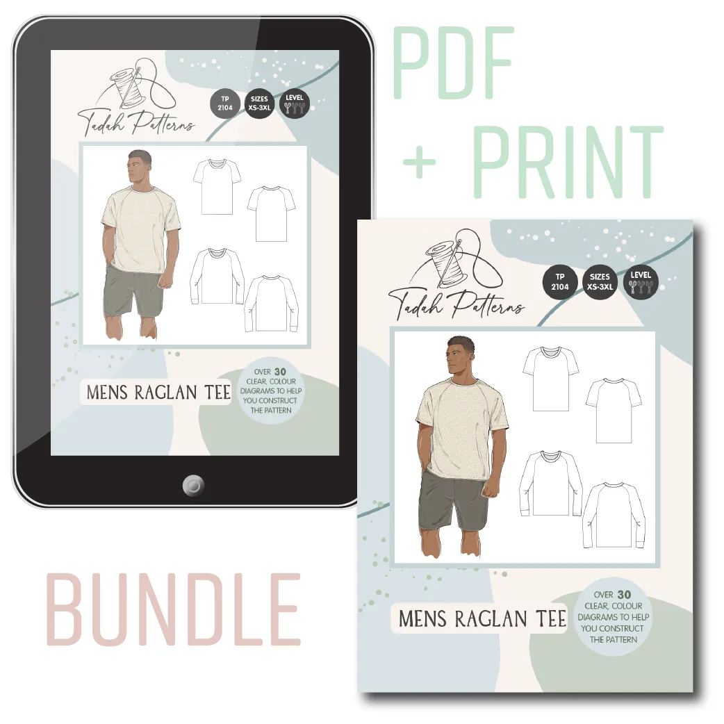 Mens Raglan Tee Sewing Pattern