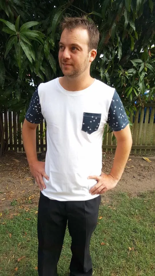 Mens Slim Fit Tee Sewing Pattern