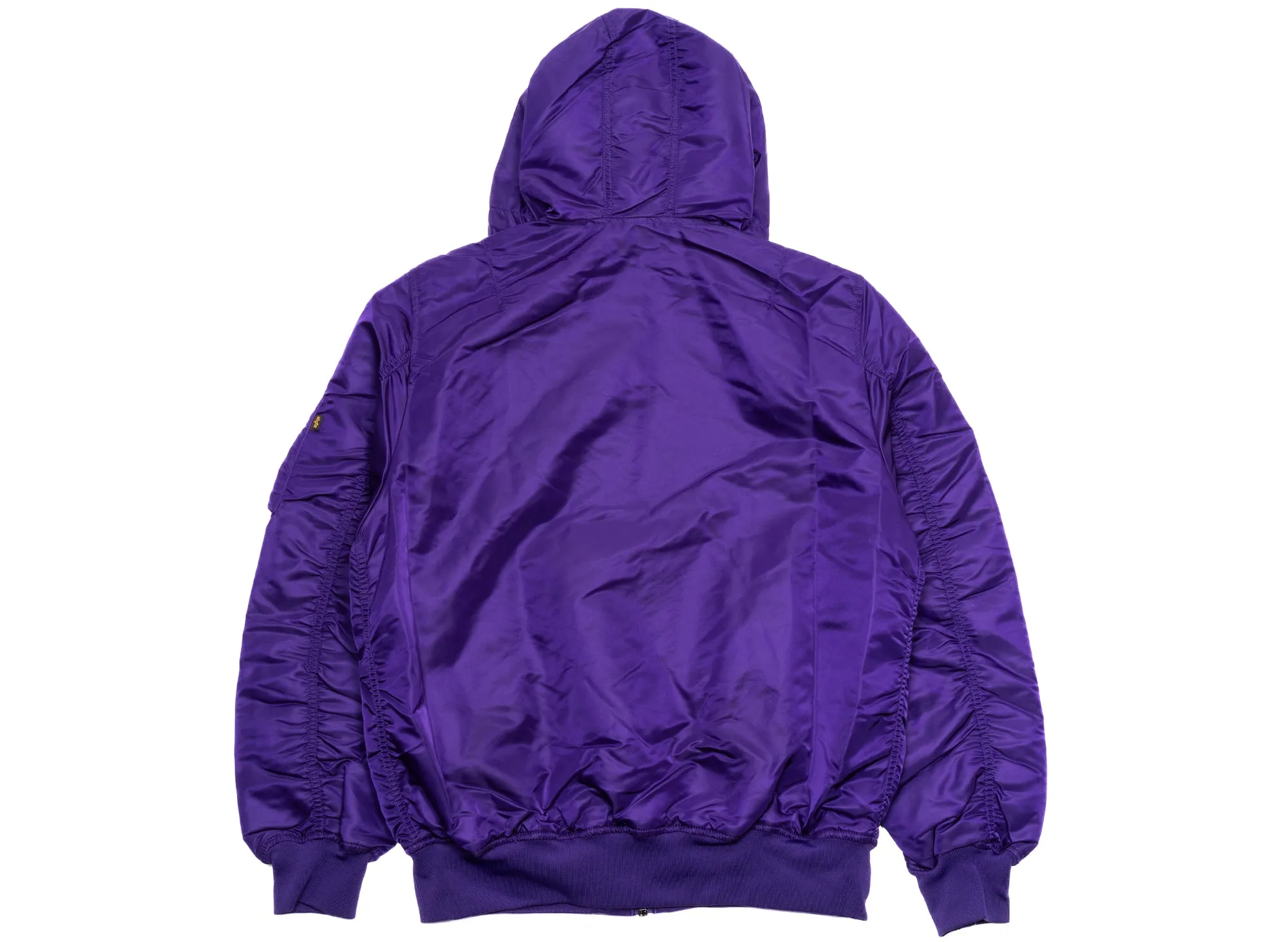 New Era Alpha Industries Los Angeles Lakers Hooded MA1 Jacket