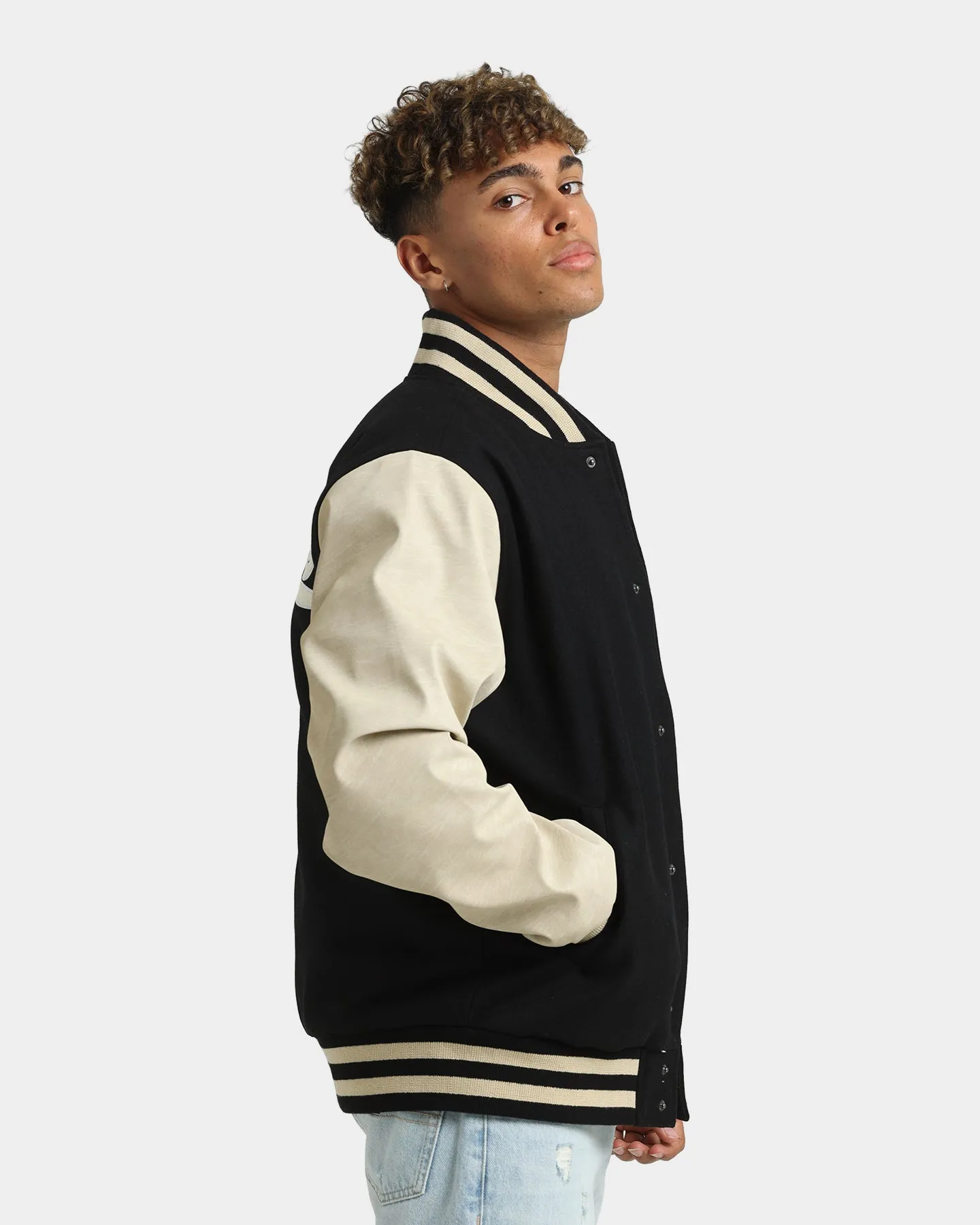 New Era Las Vegas Raiders Varsity Jacket Black/Light Tan