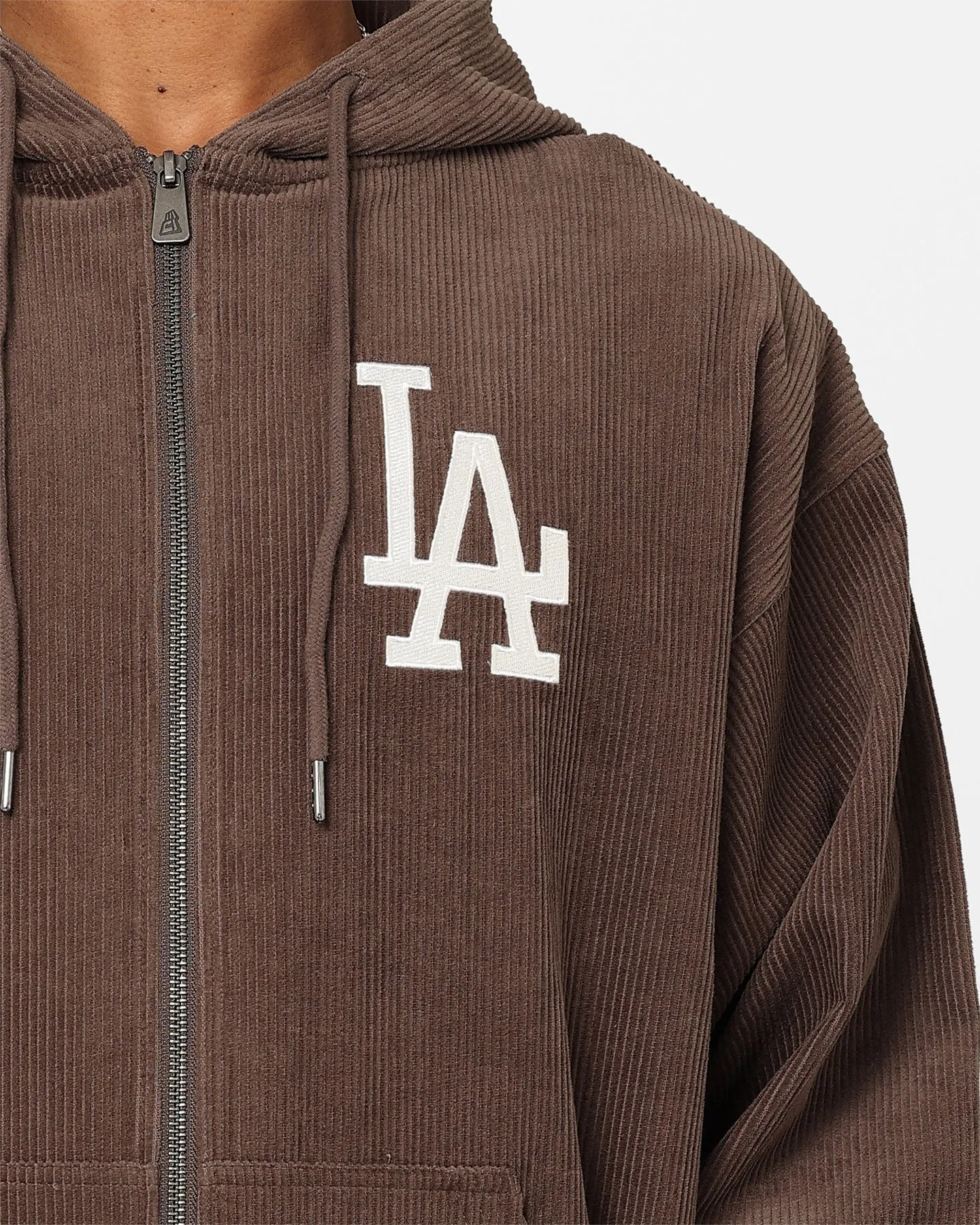 New Era Los Angeles Oversized Zip Hoodie Moss