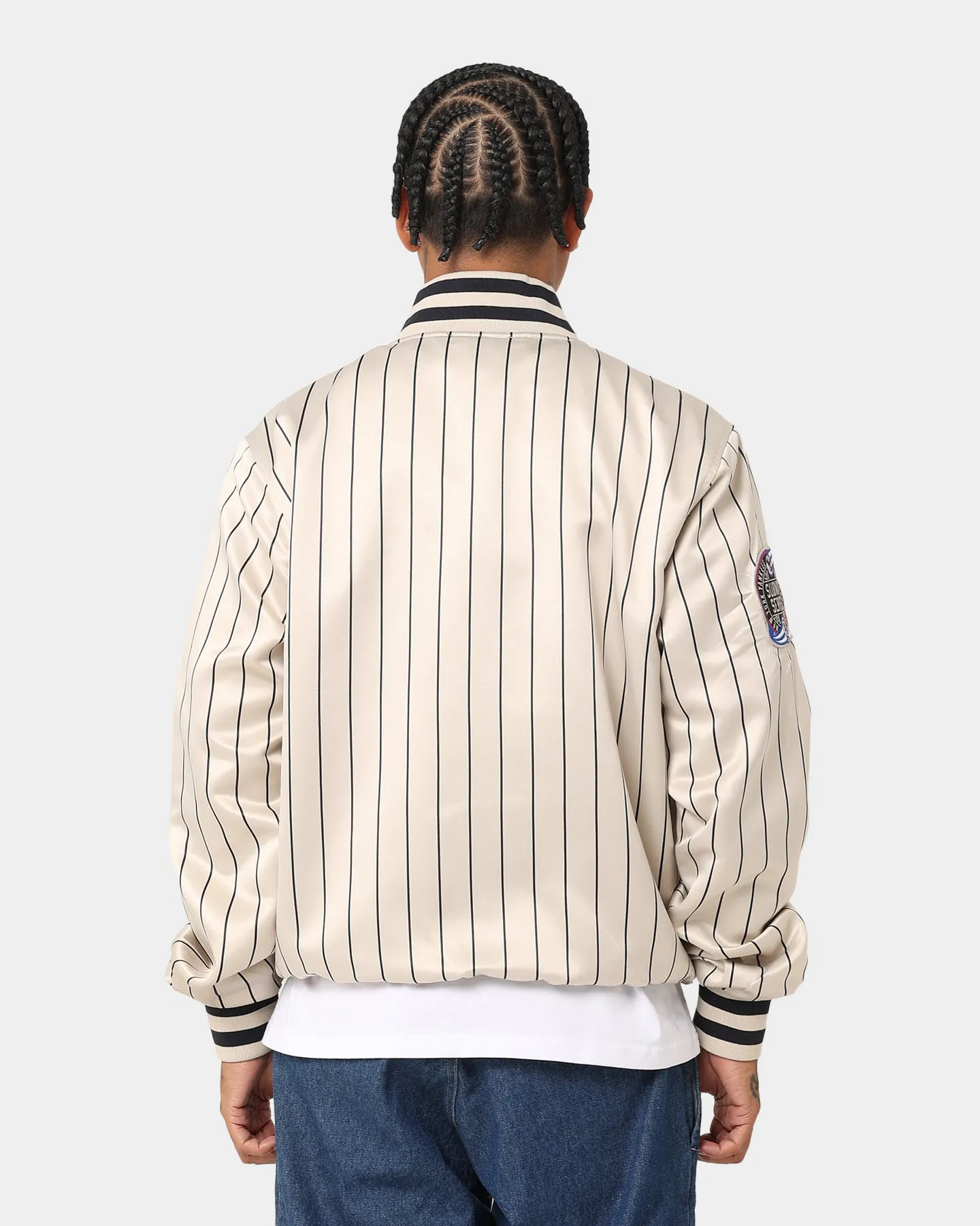 New Era New York Yankees Varsity Jacket Light Beige