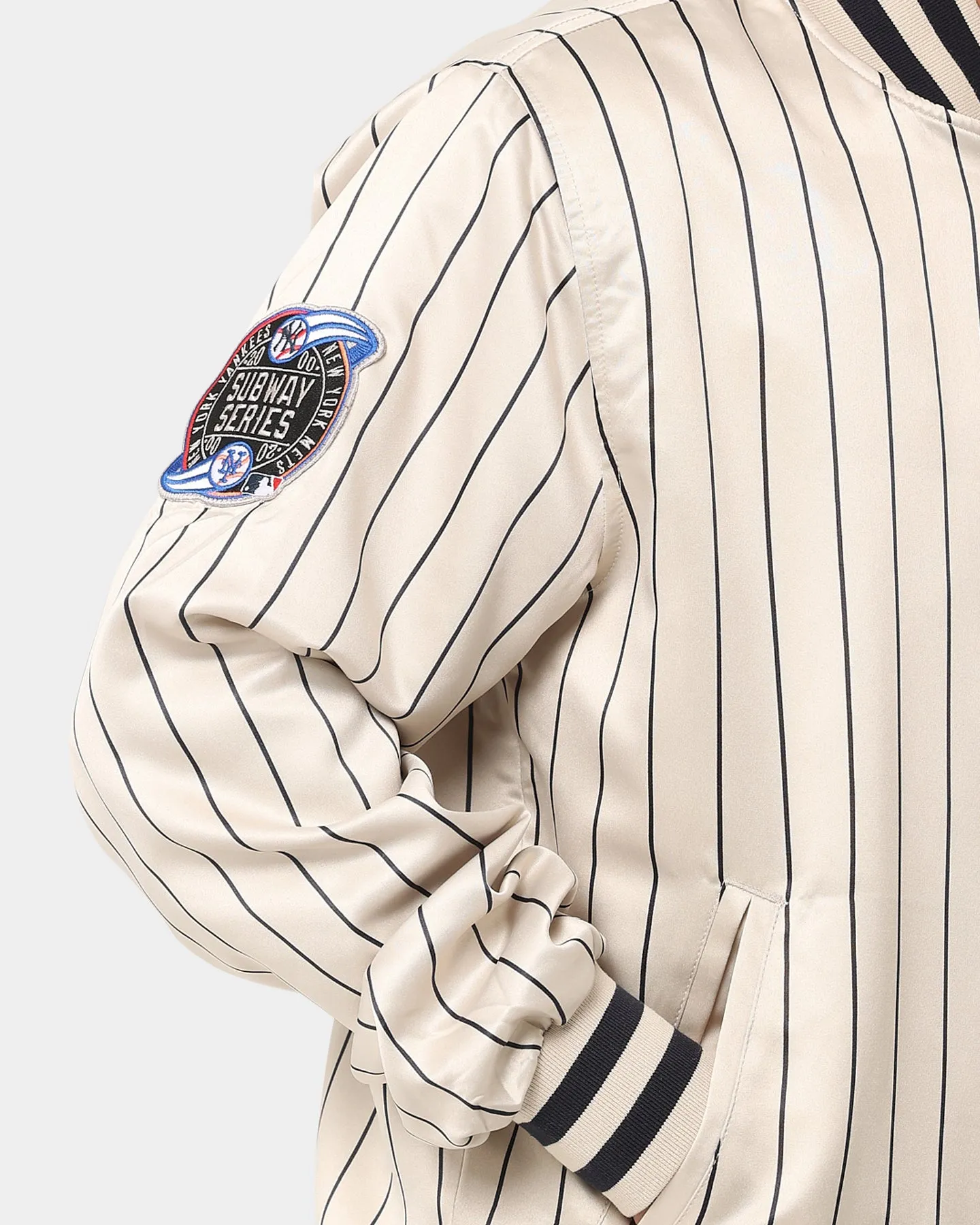 New Era New York Yankees Varsity Jacket Light Beige
