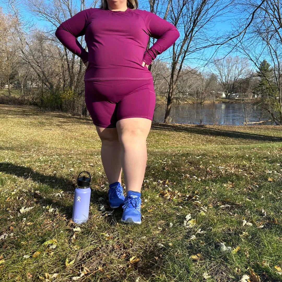 NEW Plus Size SoftFlex Crew Neck Long Sleeve