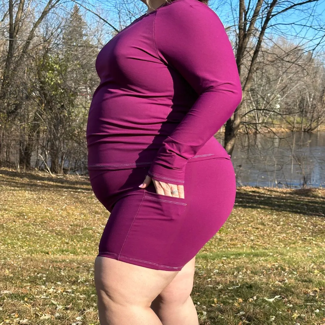 NEW Plus Size SoftFlex Crew Neck Long Sleeve