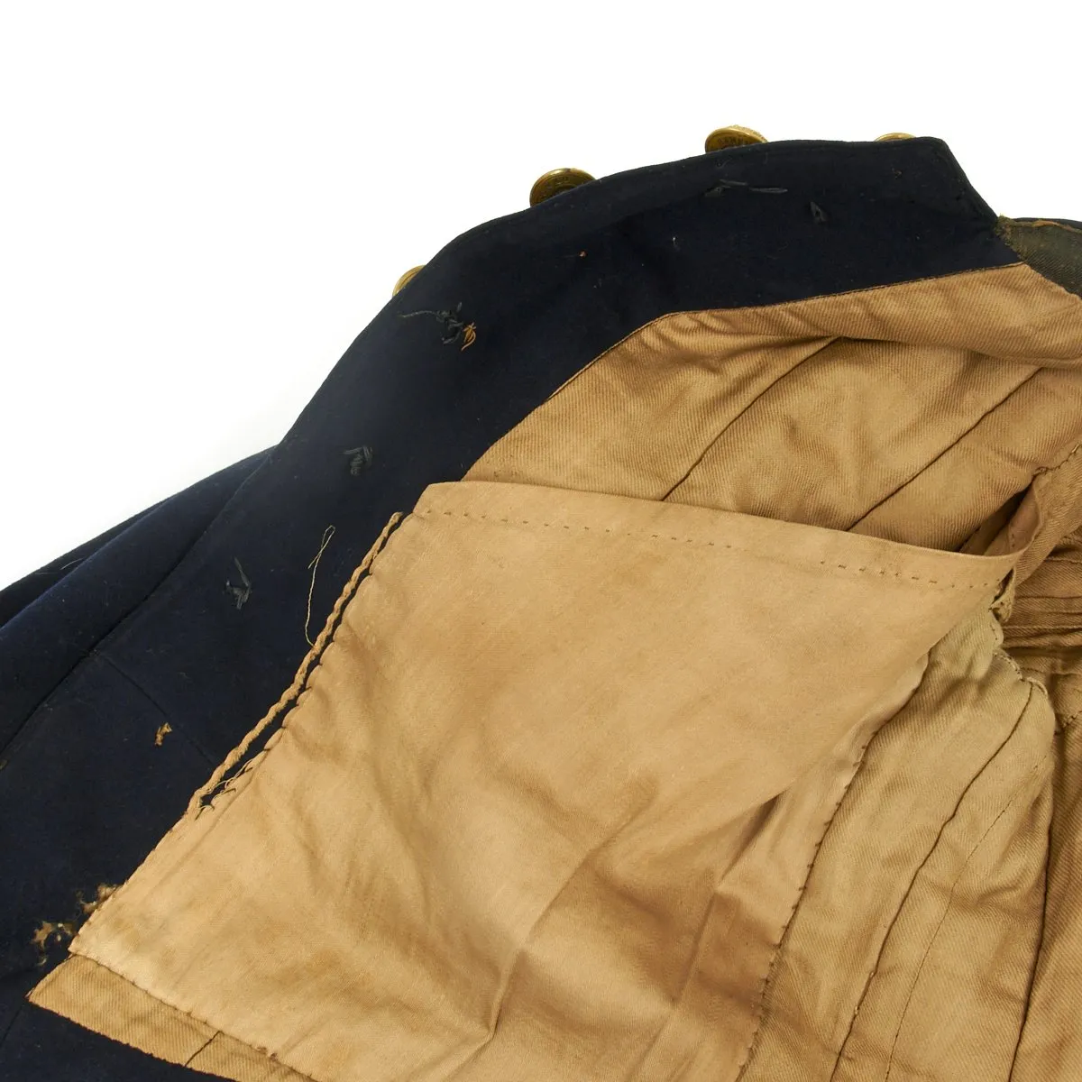 Original Civil War Union Artillery State of New York Militia Dress Coat with Scovill Buttons