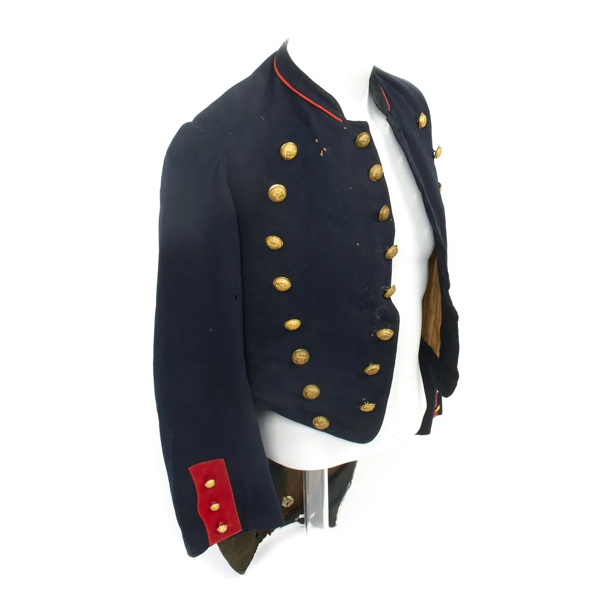 Original Civil War Union Artillery State of New York Militia Dress Coat with Scovill Buttons