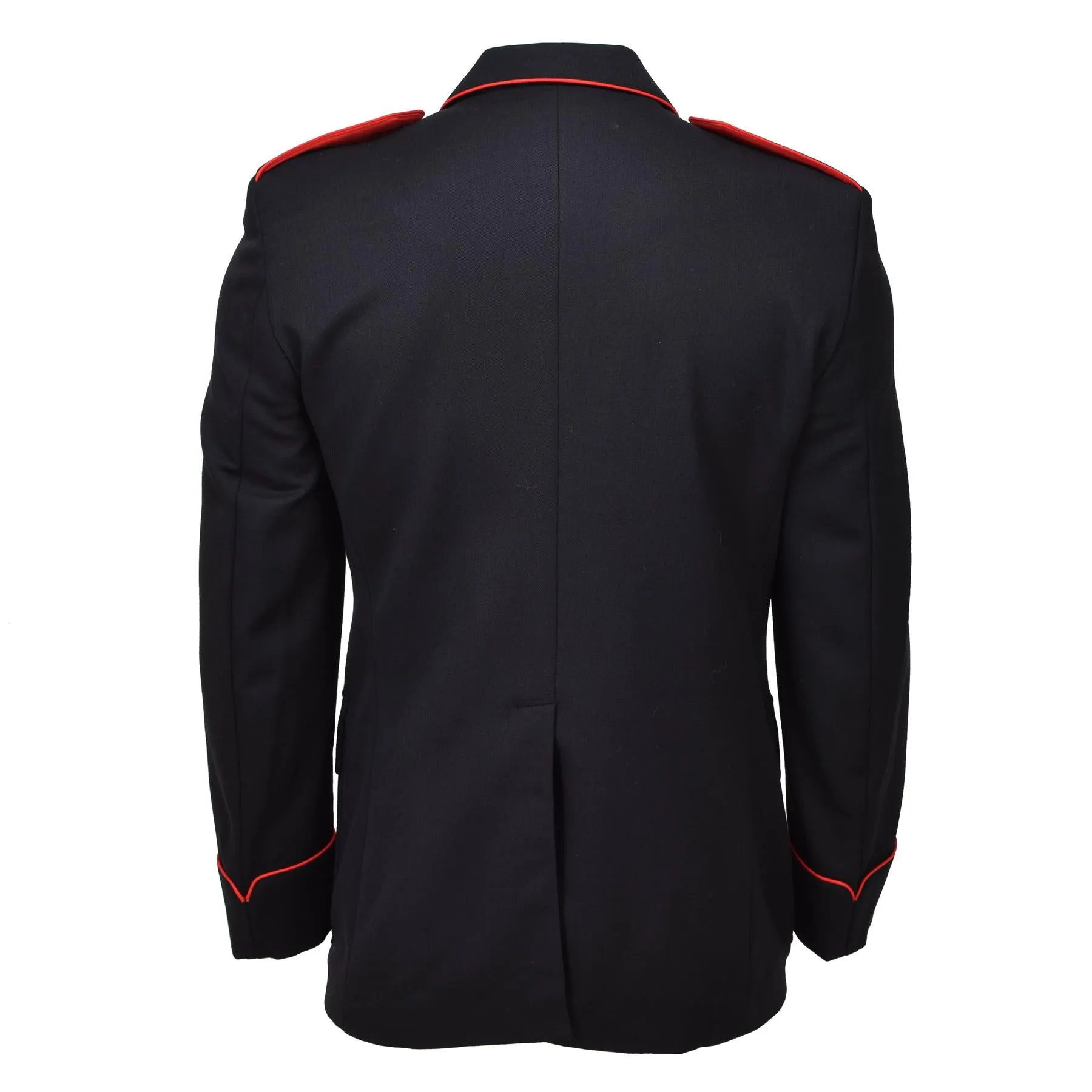 Original Italian military black wool carabinieri formal jacket red stripes NEW