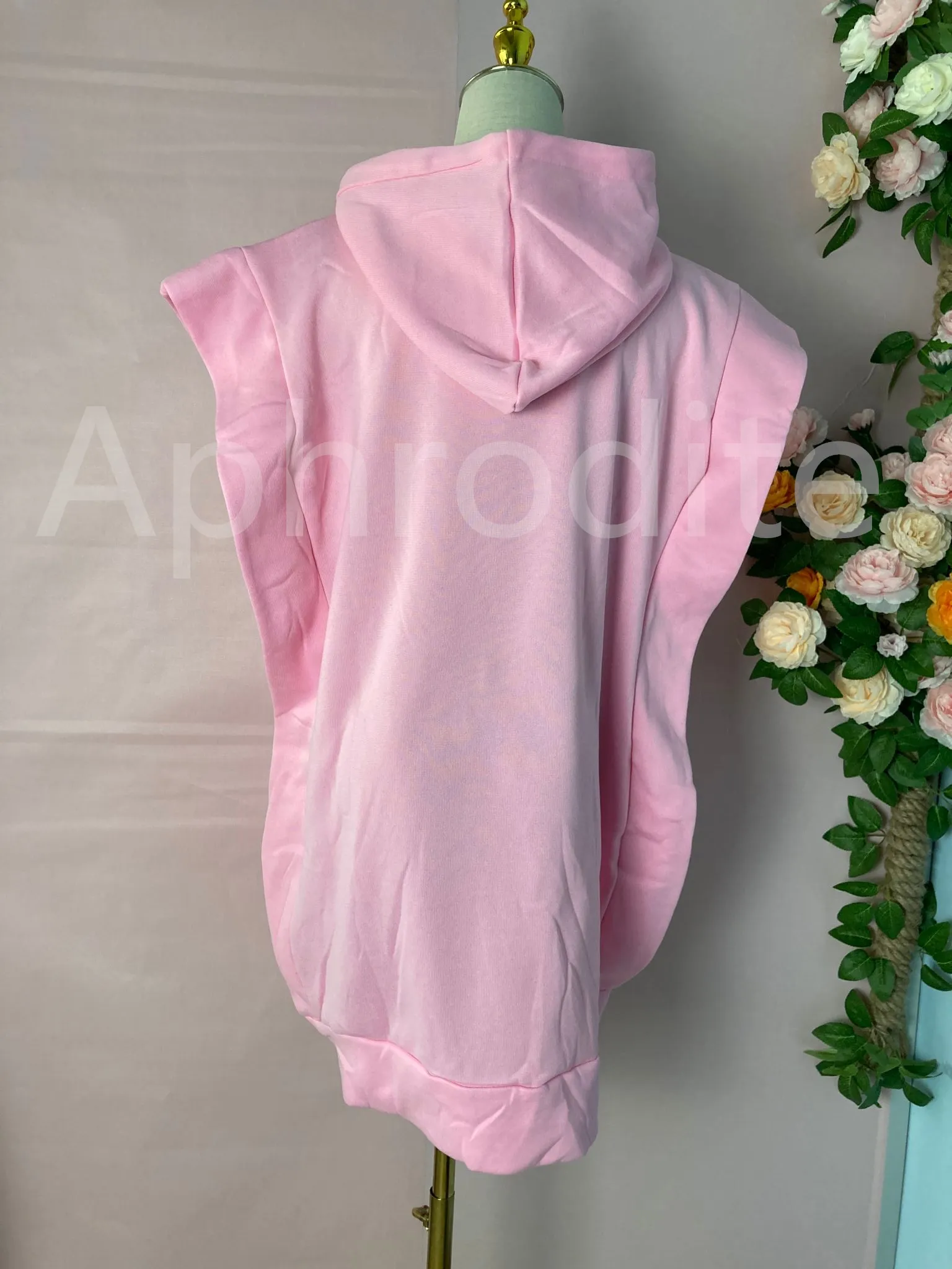 Plush hooded sweater fleece dress（AY1616）