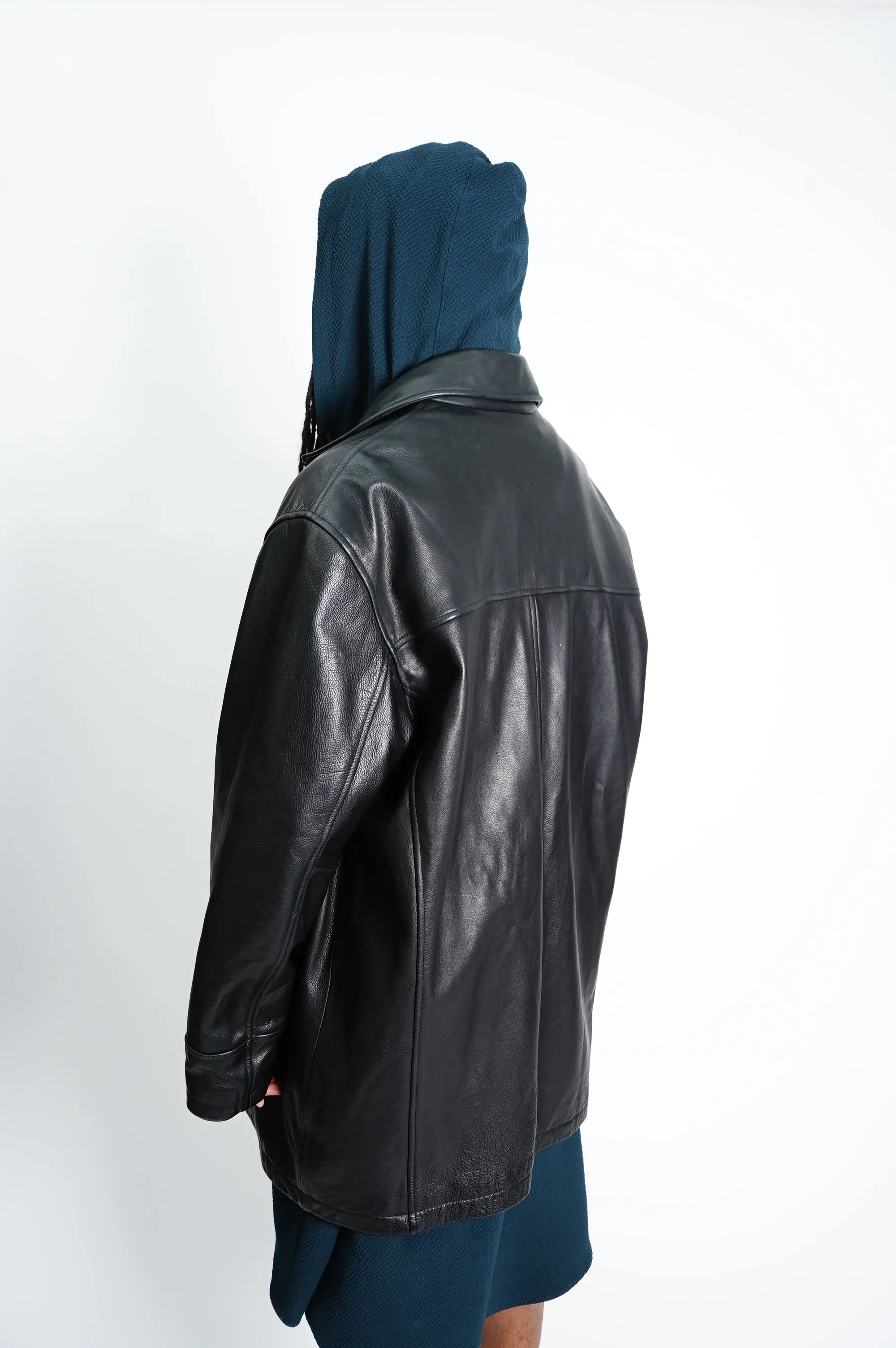 "MARC NEW YORK" -Leather Car Coat-