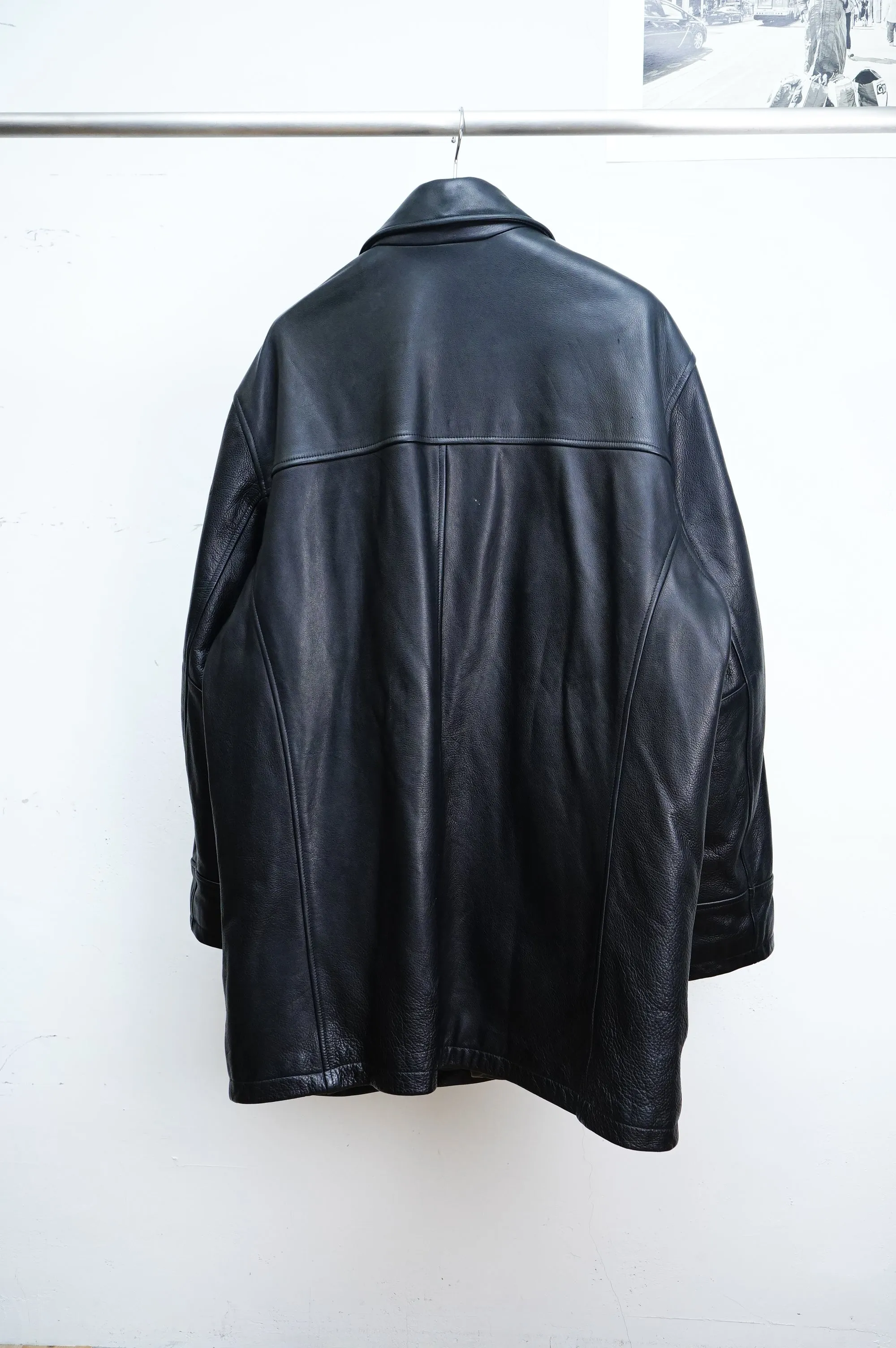 "MARC NEW YORK" -Leather Car Coat-