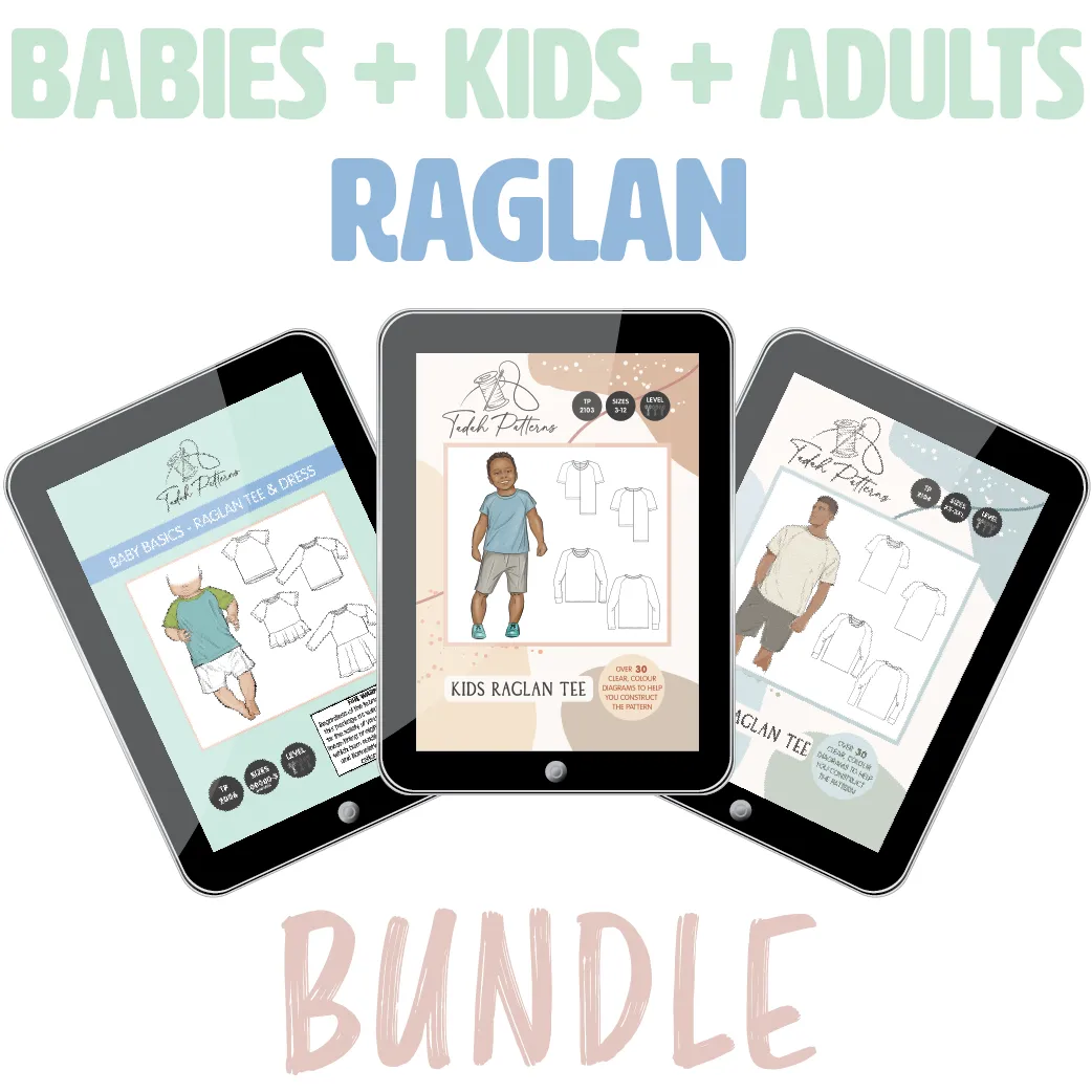 Raglan Tee Babies   Kids   Adults BUNDLE
