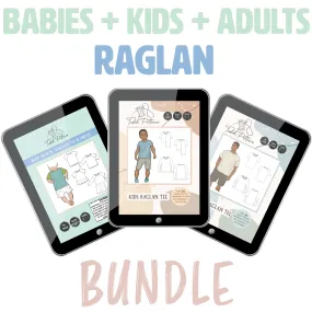 Raglan Tee Babies   Kids   Adults BUNDLE