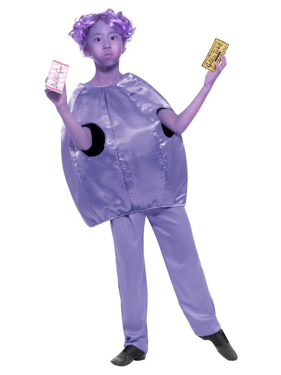 Roald Dahl Deluxe Violet Beauregarde Costume Girl's