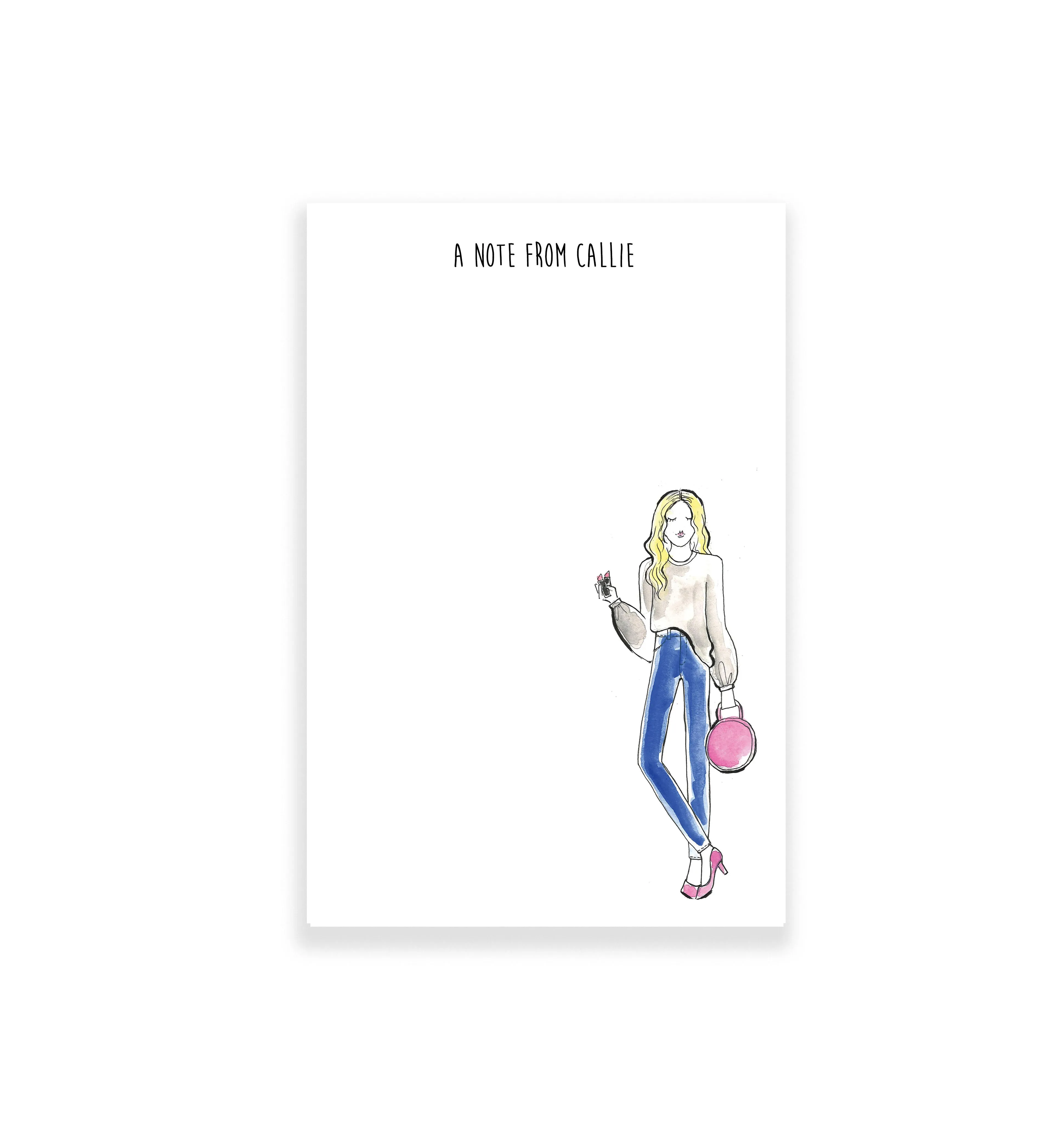 Sweatshirt   Jeans Fashion Girl Personalized Notepad