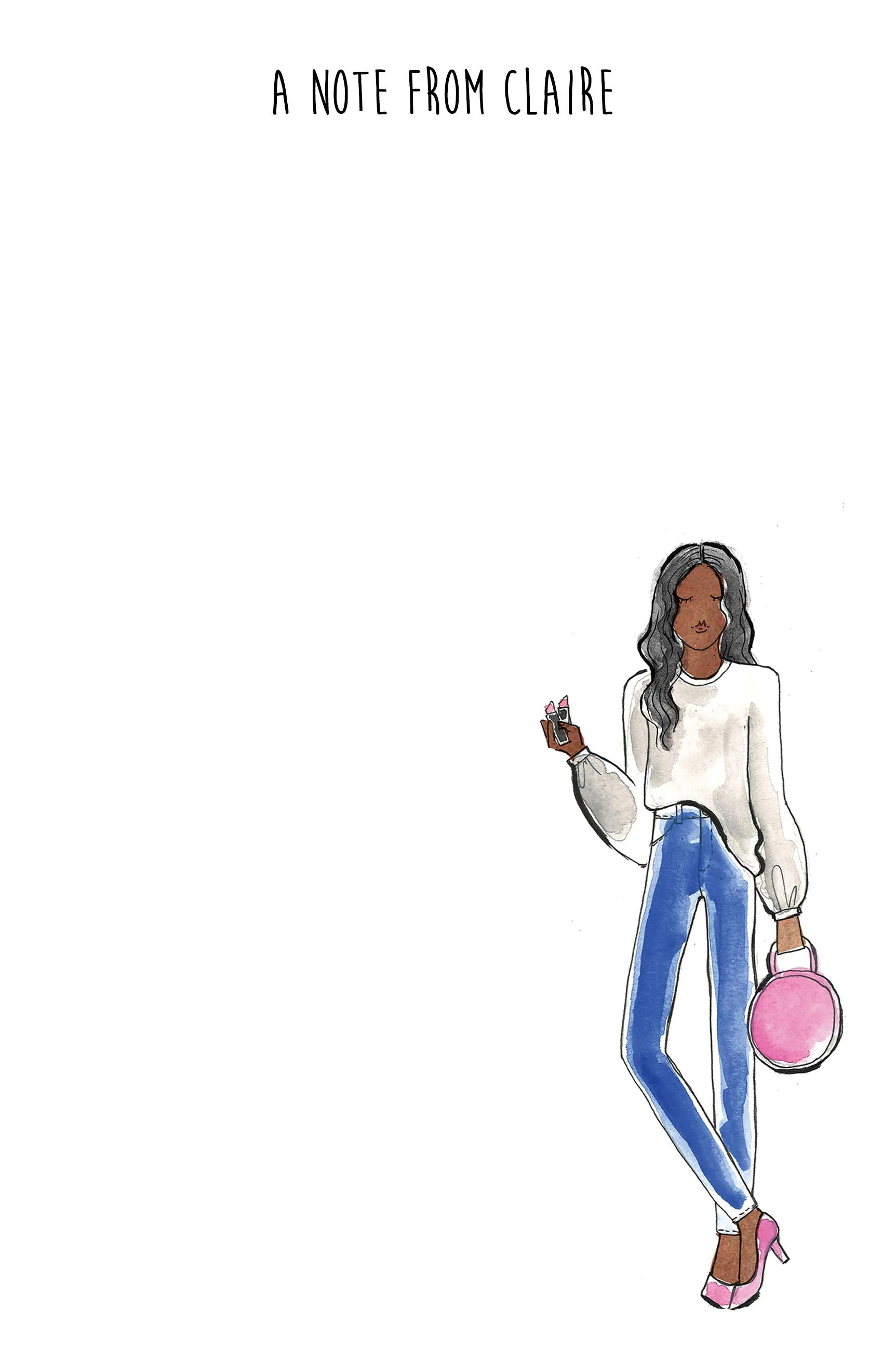 Sweatshirt   Jeans Fashion Girl Personalized Notepad