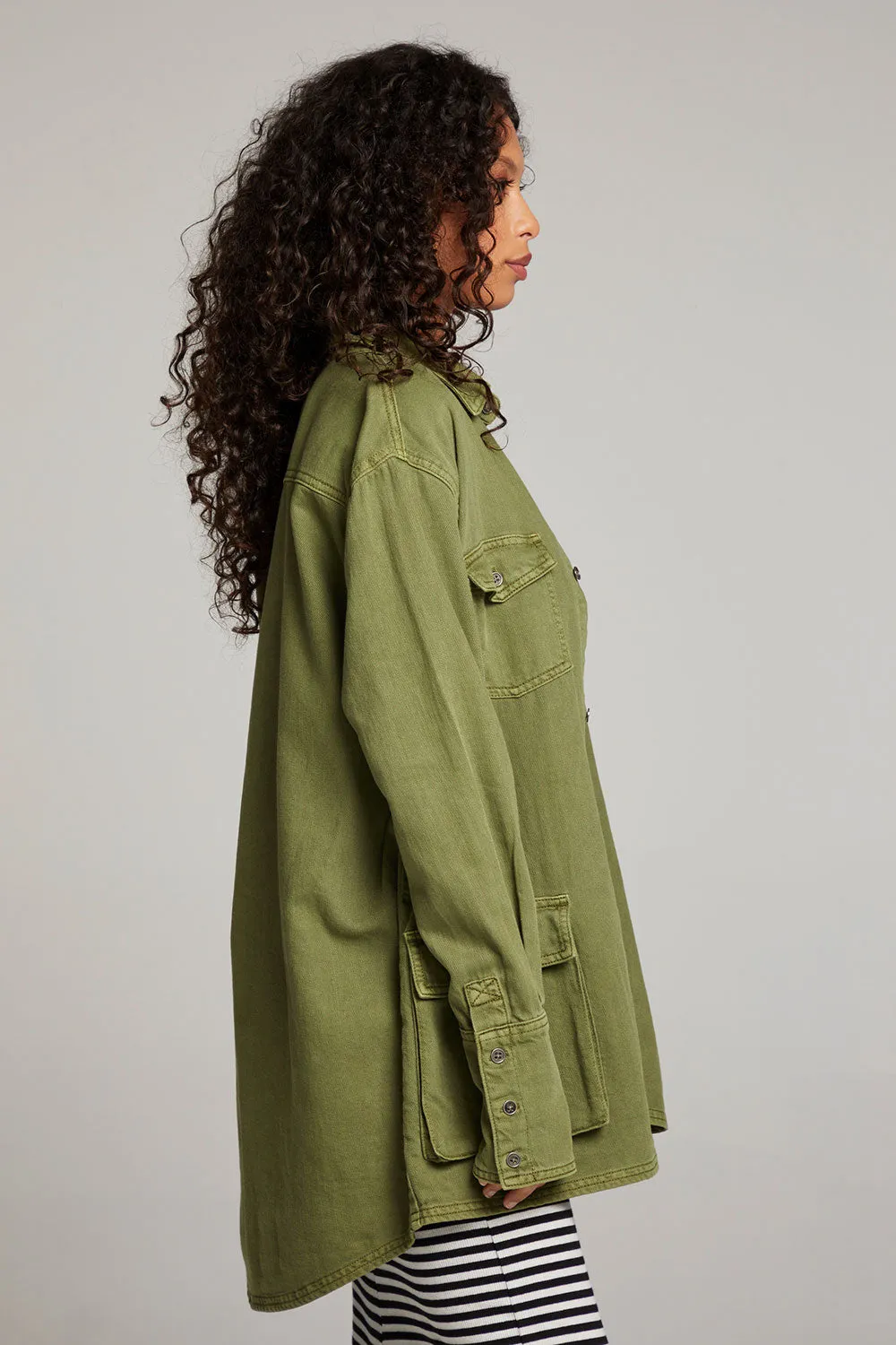 Sweet Pea Sphagnum Button Up