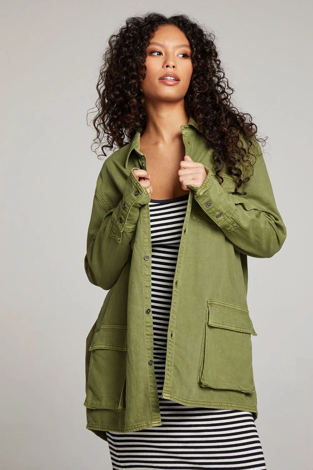 Sweet Pea Sphagnum Button Up