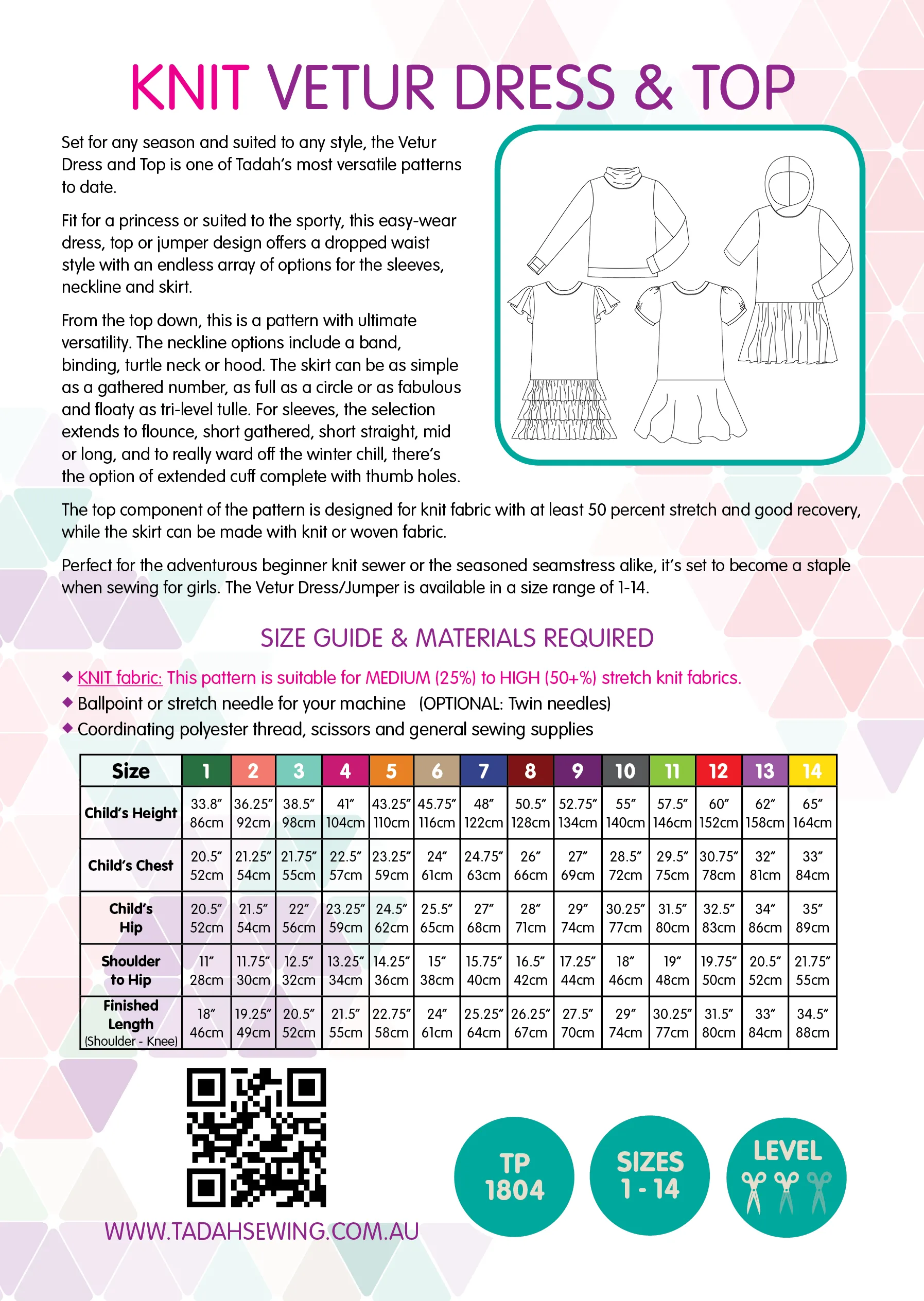 Vetur Dress & Top Sewing Pattern