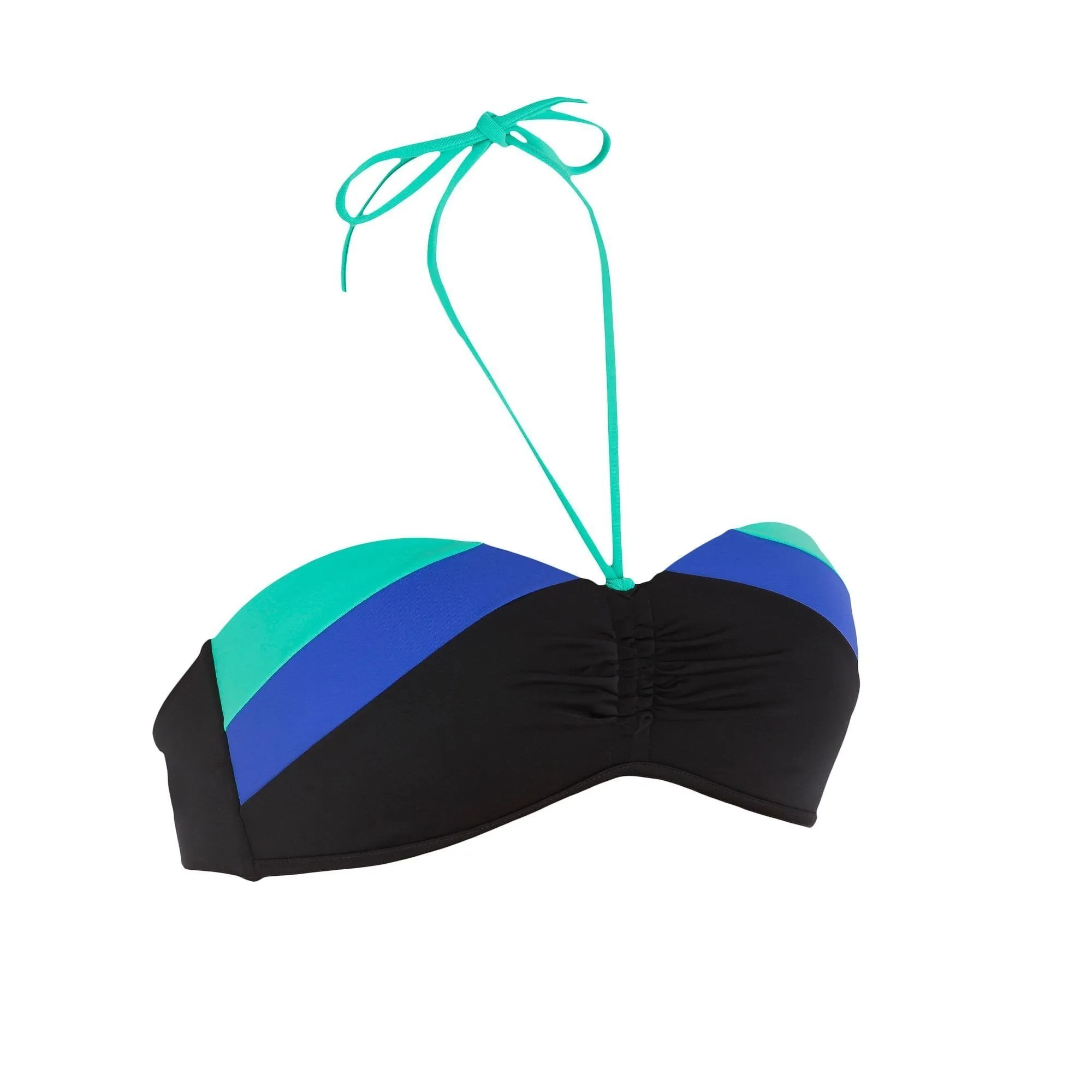 Women's Bikini Bandeau With Fixed Padded Cups Laeti Color Block