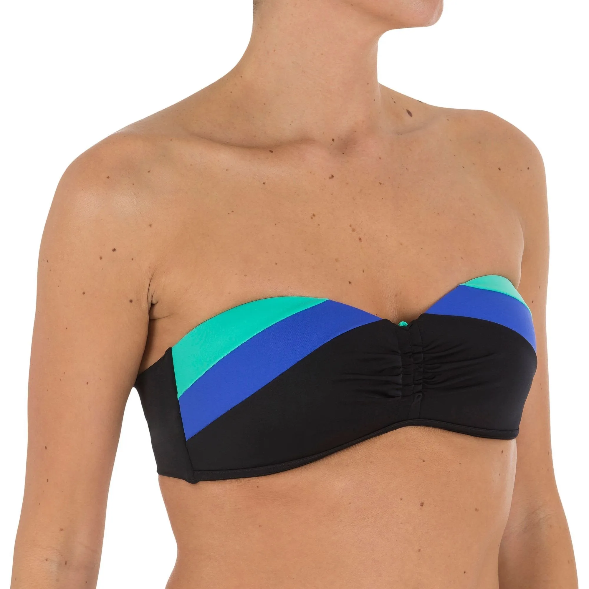 Women's Bikini Bandeau With Fixed Padded Cups Laeti Color Block