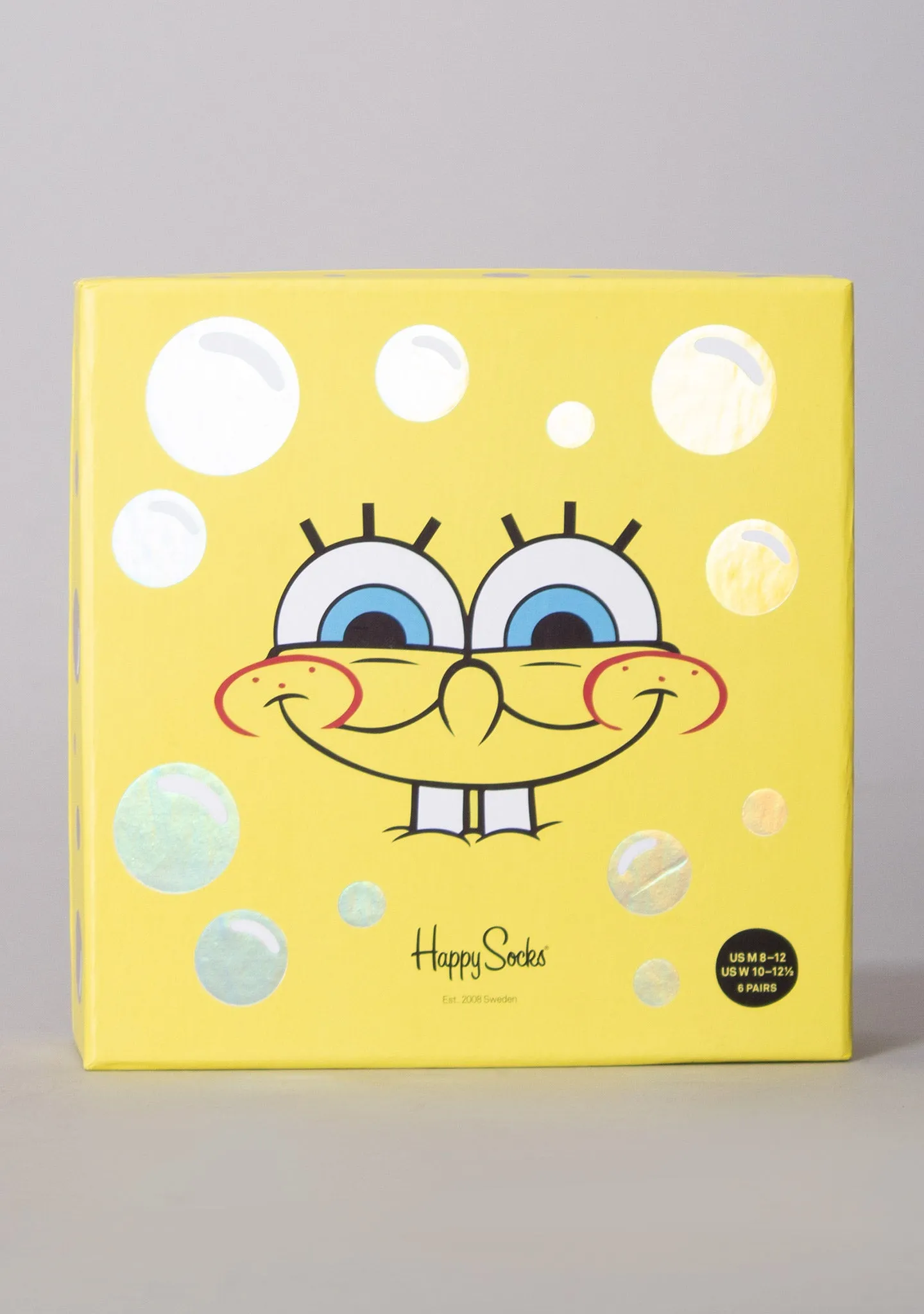 X Spongebob 6PK Socks Gift Set